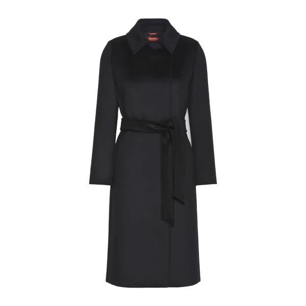 Bcollag Double-Breasted Wool Coat in Black