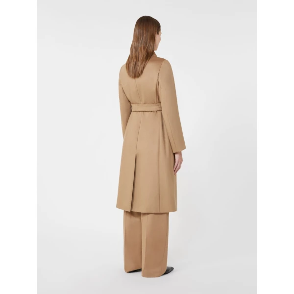 Max Mara Bcollag Double-Breasted Wool Coat in Camel | Wool Coat | Coveti
