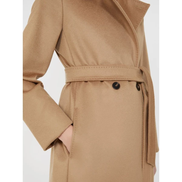 Max Mara Bcollag Double-Breasted Wool Coat in Camel | Wool Coat | Coveti