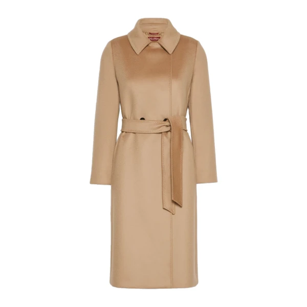 Max Mara Bcollag Double-Breasted Wool Coat in Camel | Wool Coat | Coveti