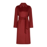 Max Mara Bcollag Double-Breasted Wool Coat in Ruby | Wool Coat | Coveti