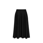 Max Mara Betulla Long Wool Flannel Skirt in Black | Maxi Skirts | Coveti
