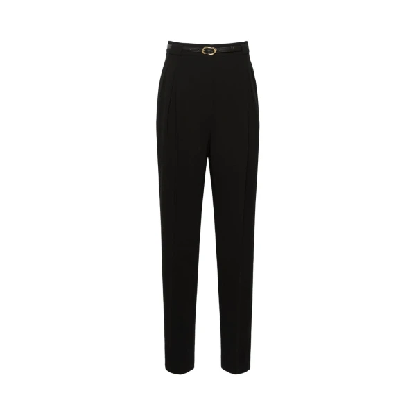 Max Mara Bimba Cady Carrot Trousers in Black | Tailored pants | Coveti