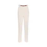 Max Mara Bimba Cady Carrot Trousers in Natural | Tailored pants | Coveti