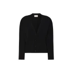 Max Mara Boario Viscose V-Neck Cardigan in Black | Cardigan | Coveti