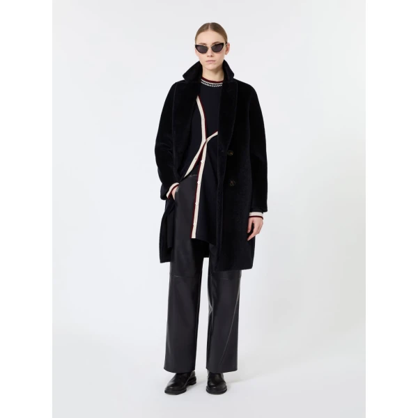 Max Mara Boero Long Wool Cardigan in Ultramarine | Cardigan | Coveti