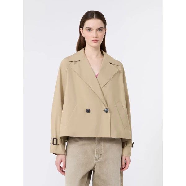Max Mara Boero Short Water-Repellent Trench Coat in Beige | Trench Coat | Coveti