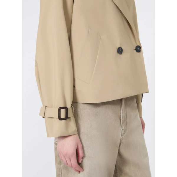 Max Mara Boero Short Water-Repellent Trench Coat in Beige | Trench Coat | Coveti