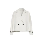 Max Mara Boero Short Water-Repellent Trench Coat in Ivory | Trench Coat | Coveti