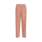 Max Mara Boheme Silk-Blend Radzimir Trousers in Antique Rose | Tailored pants | Coveti