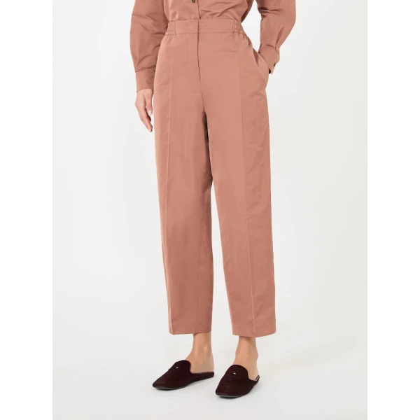 Max Mara Boheme Silk-Blend Radzimir Trousers in Antique Rose | Tailored pants | Coveti