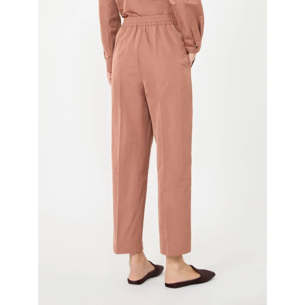 Max Mara Boheme Silk-Blend Radzimir Trousers in Antique Rose | Tailored pants | Coveti