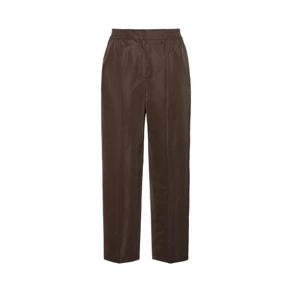 Boheme Silk-Blend Radzimir Trousers in Dark Brown