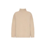 Max Mara Borgia Wool Turtleneck Jumper in Beige | Turtlenecks | Coveti