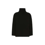 Max Mara Borgia Wool Turtleneck Jumper in Black | Turtlenecks | Coveti