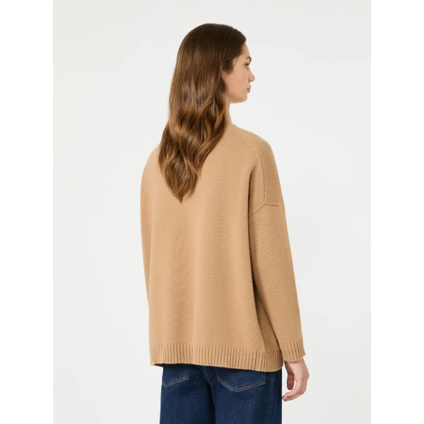 Max Mara Borgia Wool Turtleneck Jumper in Camel | Turtlenecks | Coveti