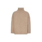 Max Mara Borgia Wool Turtleneck Jumper in Hazelnut Brown | Turtlenecks | Coveti