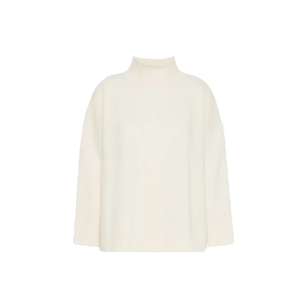 Max Mara Borgia Wool Turtleneck Jumper in Ivory | Turtlenecks | Coveti