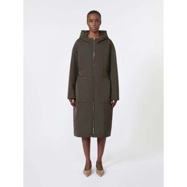 Max Mara Bosco Long Reversible Radzmir Padded Parka in Khaki | Coats | Coveti