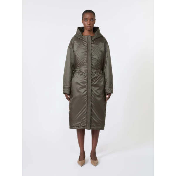 Max Mara Bosco Long Reversible Radzmir Padded Parka in Khaki | Coats | Coveti