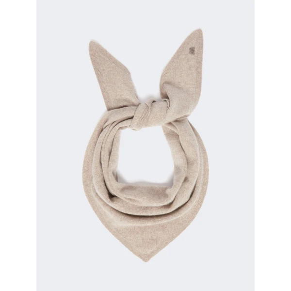 Max Mara Bosso Triangle Cashmere Scarf in Honey | Scarves | Coveti