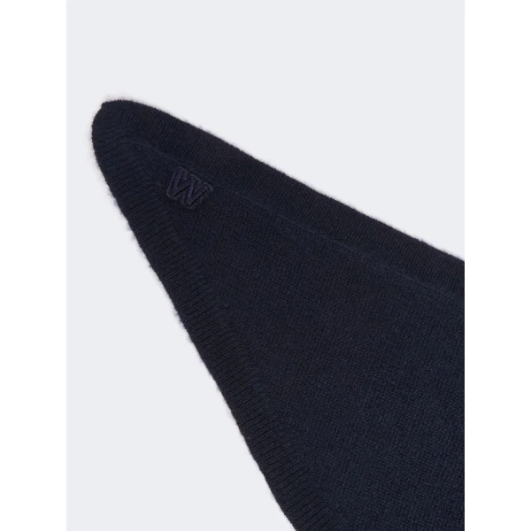 Max Mara Bosso Triangle Cashmere Scarf in Ultramarine | Scarves | Coveti