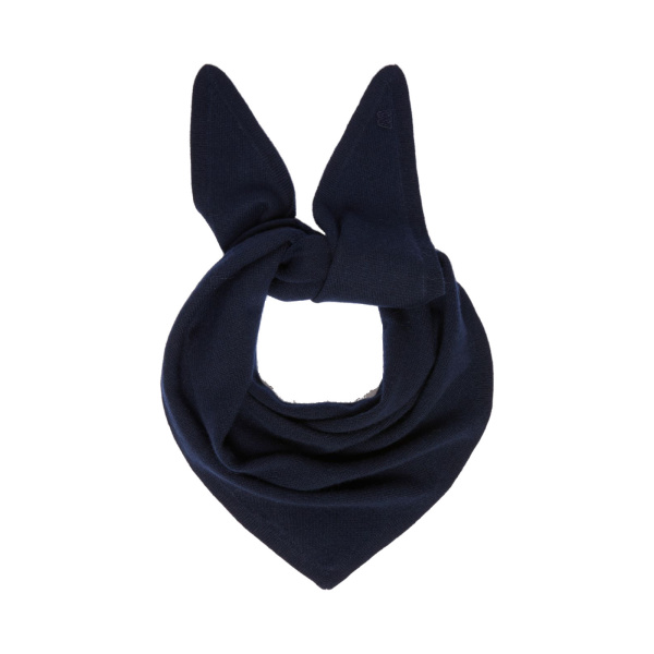 Max Mara Bosso Triangle Cashmere Scarf in Ultramarine | Scarves | Coveti