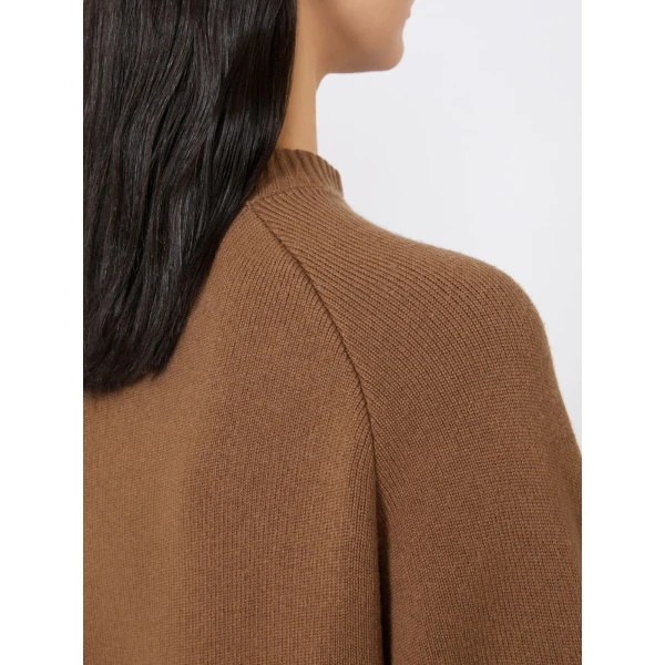 Max Mara Brama Short Wool and Cashmere Dress in Camel | Mini Dresses | Coveti