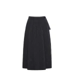 Max Mara Briose Diamond-Quilted Flared Skirt in Black | Midi Skirts | Coveti