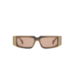 Max Mara Brioso Mask Sunglasses in Beige Shaded | Sunglasses | Coveti