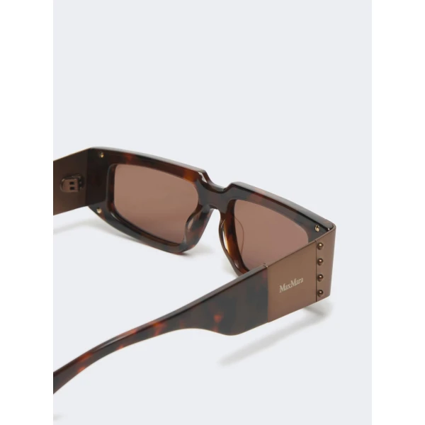 Max Mara Brioso Mask Sunglasses in Tawny Bronze Brown | Sunglasses | Coveti