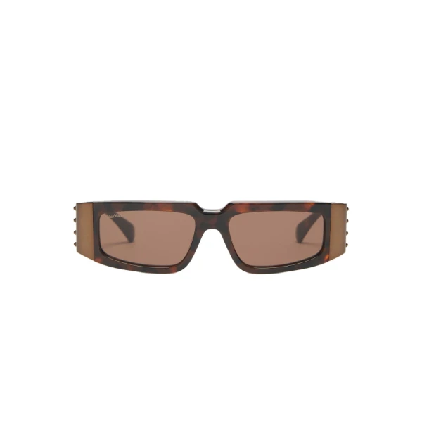 Max Mara Brioso Mask Sunglasses in Tawny Bronze Brown | Sunglasses | Coveti