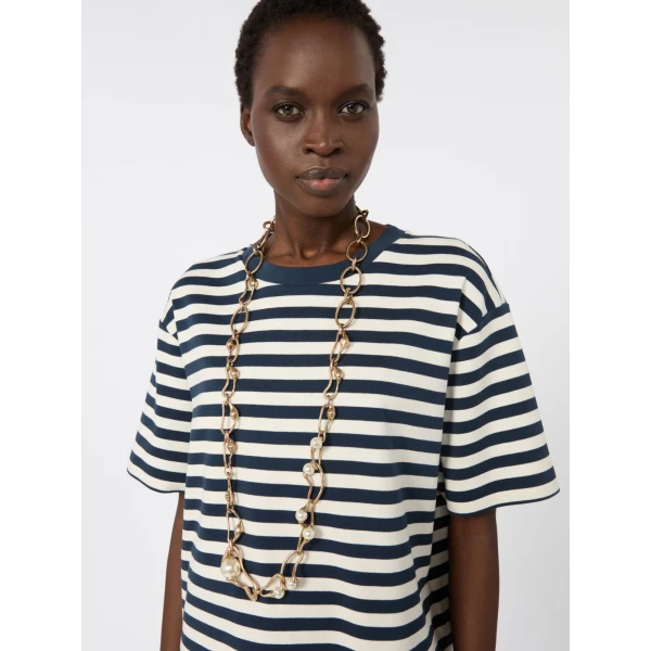 Max Mara Bronte Bead and Chain Necklace in Gold | Necklace | Coveti