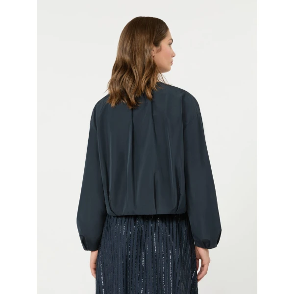 Max Mara Butterfly Short Taffeta Jacket in Navy | Blazers | Coveti