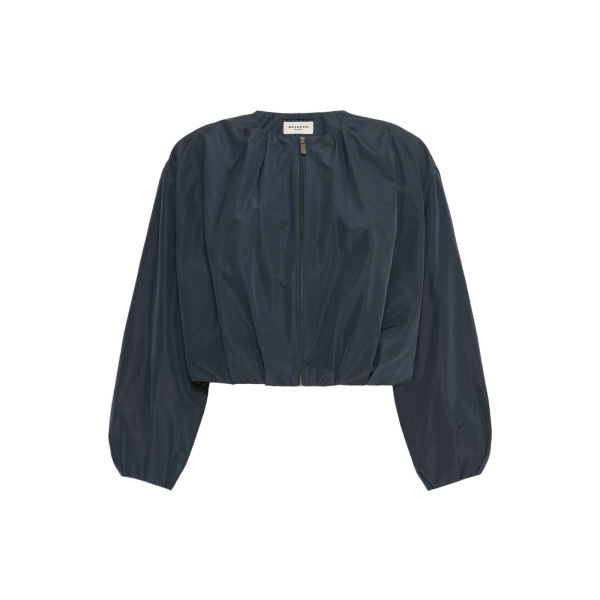 Max Mara Butterfly Short Taffeta Jacket in Navy | Blazers | Coveti