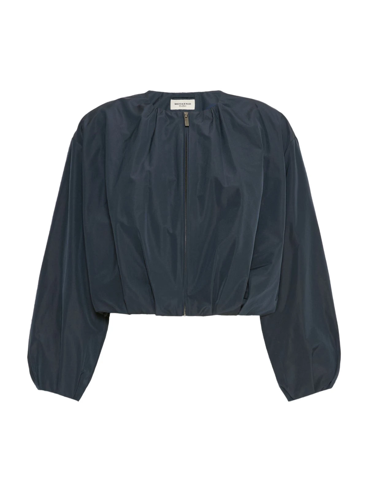 Max Mara Butterfly Short Taffeta Jacket in Navy Max Mara Butterfly Short Taffeta Jacket in Navy | Blazers | Coveti