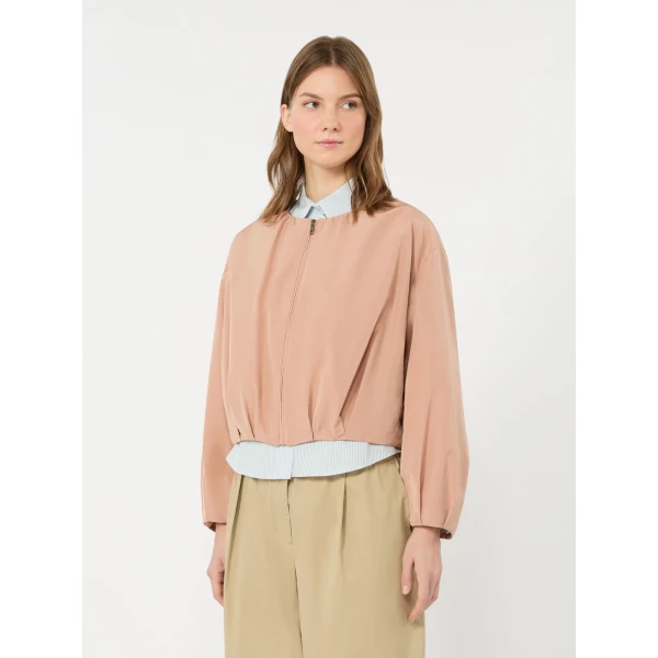 Max Mara Butterfly Short Taffeta Jacket in Pink | Blazers | Coveti