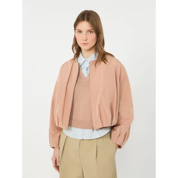 Max Mara Butterfly Short Taffeta Jacket in Pink | Blazers | Coveti