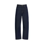 Max Mara Caduca Barrel Leg Jeans in Navy | Denim | Coveti