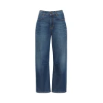 Max Mara Caduca Barrel Leg Jeans in Navy Style 2 | Denim | Coveti
