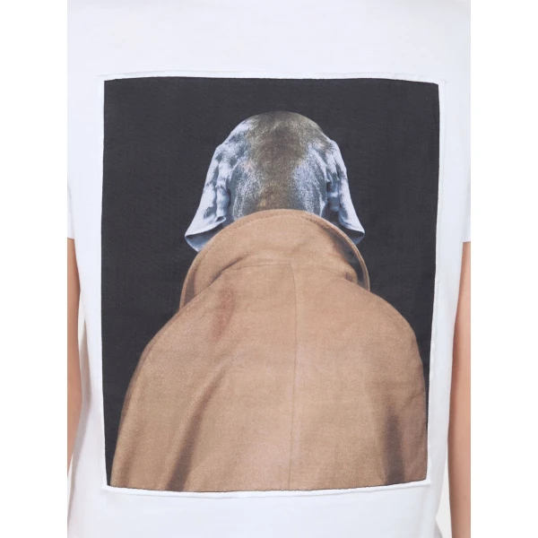 Max Mara Calca William Wegman Print T-Shirt in White Style 4 | T-shirts | Coveti