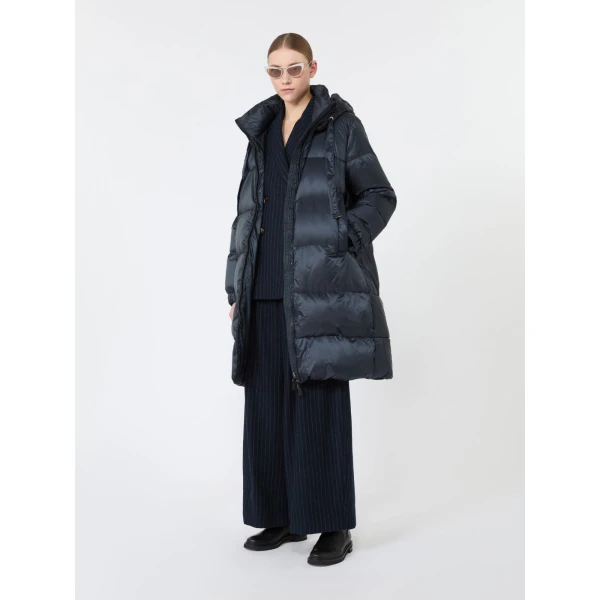 Max Mara Calibri Double-Breasted Pinstripe Wool Jacket in Midnight Blue | Blazers | Coveti