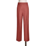 Max Mara Calte Wool Gabardine Trousers in Red | Tailored pants | Coveti