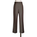 Max Mara Calte Wool Gabardine Trousers in Tobacco | Tailored pants | Coveti