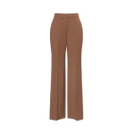 Max Mara Cambusa Patterned Wool Trousers in Camel | Tailored pants | Coveti