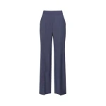 Max Mara Cambusa Patterned Wool Trousers in Ultramarine | Tailored pants | Coveti