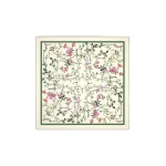 Max Mara Camice Printed Wool and Silk Foulard in White | Scarves | Coveti