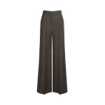 Max Mara Campo Denim-Look Wool Trousers in Black | Denim | Coveti