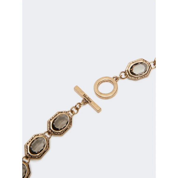 Max Mara Canapa Choker Necklace in Light Grey | Necklace | Coveti
