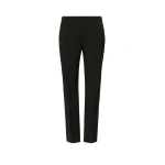 Max Mara Canon Stretch Wool Cigarette Trousers in Black | Tailored pants | Coveti